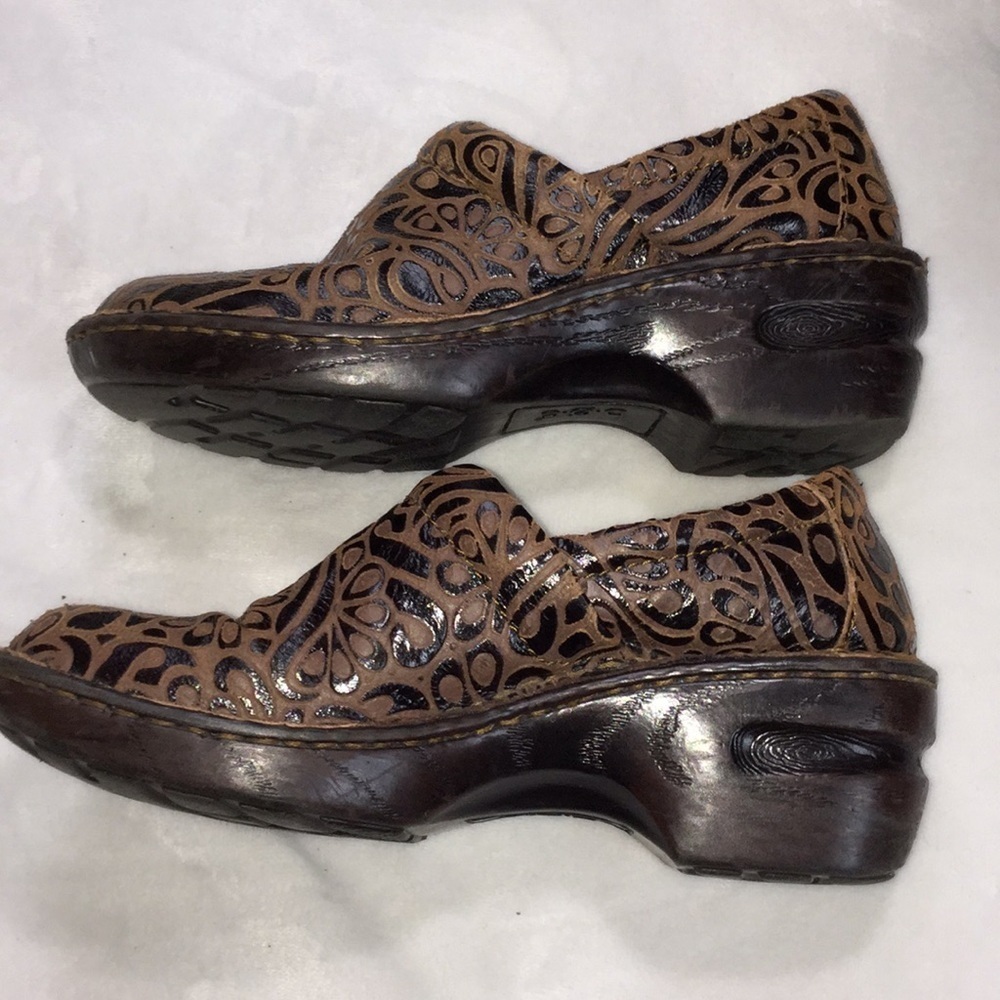b.o.c clogs leather upper brown sz 7 - Picture 3 of 7